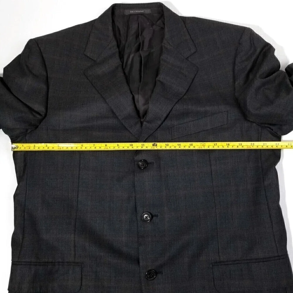 Ermenegildo Zegna 15 milmil 15 Luxe 100% Wool Blazer 3 Button Suit Jacket Men 44